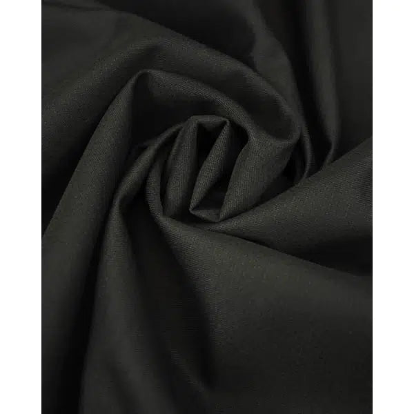 Lightweight Wool Suiting Fabric - Black – view 3 | Truro Fabrics