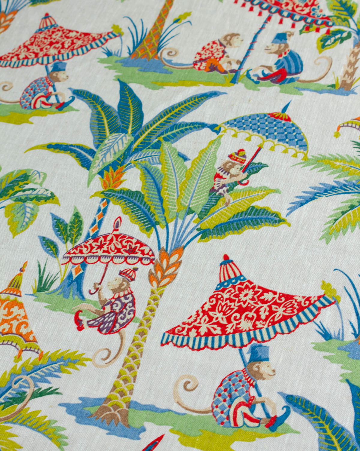 Curtain and Interiors Fabric - Exotic Monkey - Bright