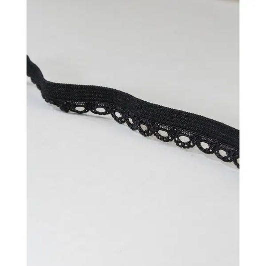 Lingerie Elastic - Loop Edge - Black – view 2 | Truro Fabrics