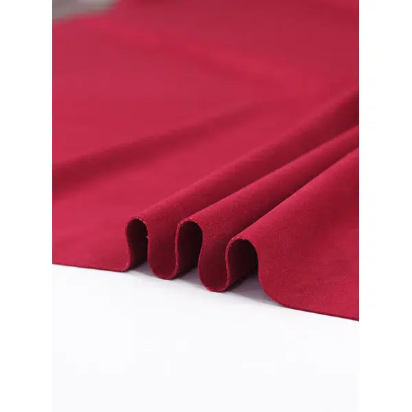 London Velvet Fabric - Cherry – view 3 | Truro Fabrics