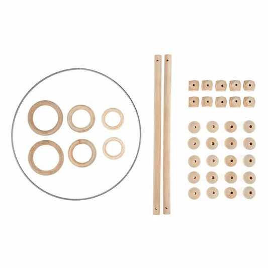 Macrame Wooden Accessories Pack – view 2 | Truro Fabrics