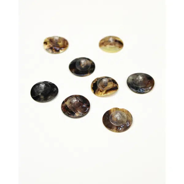 Mother of Pearl Shank Button - Natural - 20mm – view 3 | Truro Fabrics