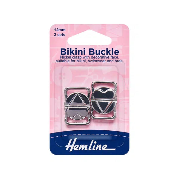 Nickel Bikini Buckles – 12mm | Truro Fabrics