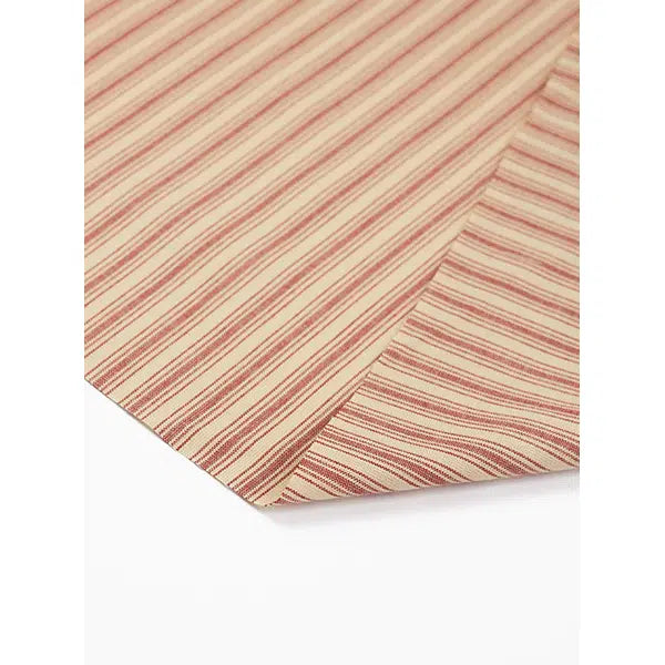 Nordsø Yarn Dyed Cotton Fabric - Cardinal Stripe Oat – view 4 | Truro Fabrics