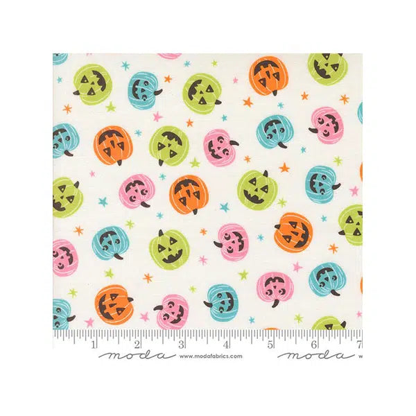 Patchwork Cotton Fabric - Fab-Boo-Lous - Candy Pumpkins – view 2 | Truro Fabrics