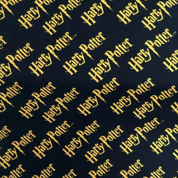 Patchwork Cotton Fabric - Harry Potter™ - Harry Potter Logo | Truro Fabrics