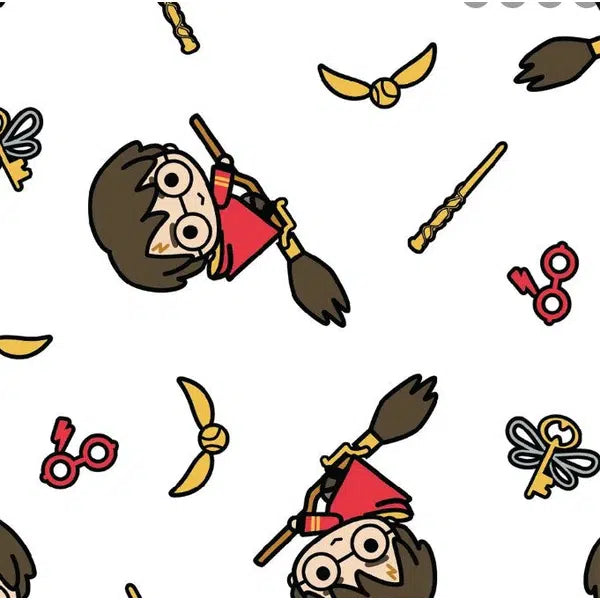 Patchwork Cotton Fabric - Harry Potter™ - Kawaii Quidditch | Truro Fabrics