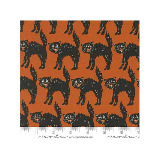 Patchwork Cotton Fabric - Home Sweet Haunt - Black Cats – view 2 | Truro Fabrics