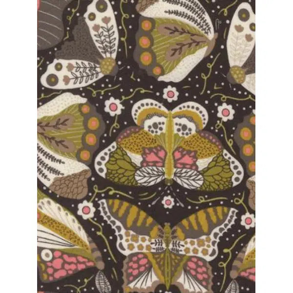 Patchwork Cotton Fabric - Night Owl - Butterfly - Midnight | Truro Fabrics