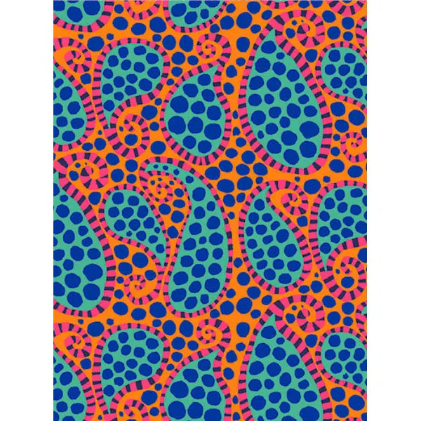 Patchwork Cotton Fabric - Orange Paisley Dot - Kaffe Fassett Collective | Truro Fabrics