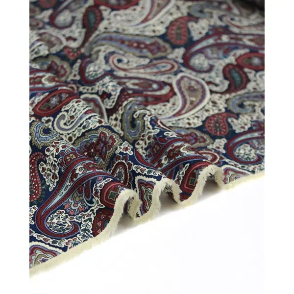 Pima Cotton Lawn Fabric - Eldon Paisley – view 4 | Truro Fabrics