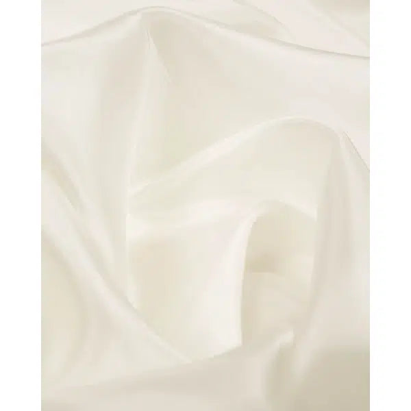 Plain Silk Habotai Fabric - White – view 3 | Truro Fabrics