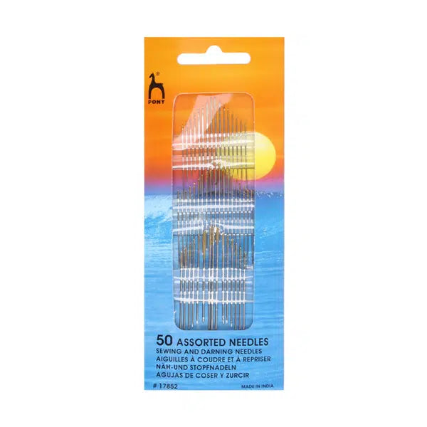 Pony - 50 Assorted Hand Sewing Needles | Truro Fabrics
