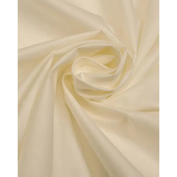 Pure Cotton Lawn Fabric - Ivory – view 2 | Truro Fabrics