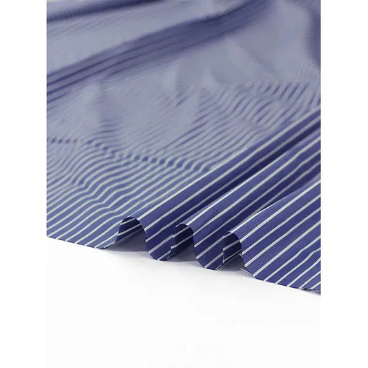 Pure Cotton Shirting Fabric - Lido Lines – view 2 | Truro Fabrics