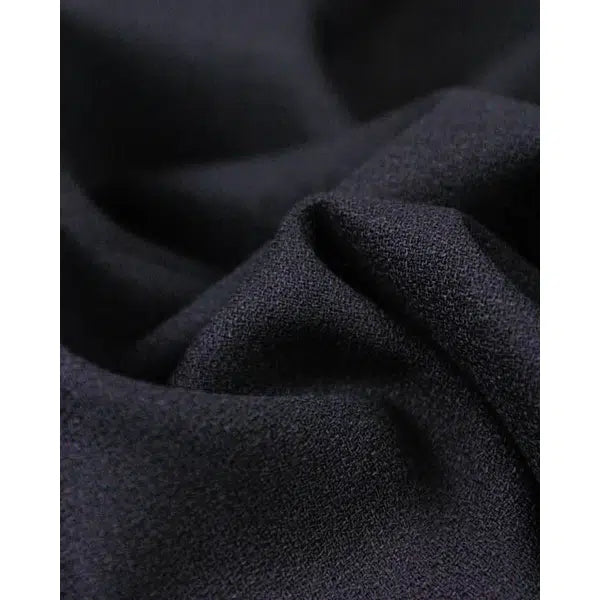 Pure Wool Crepe Fabric - Dark Navy – view 2 | Truro Fabrics