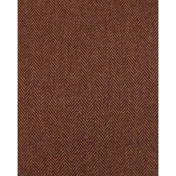 Pure Wool Donegal Tweed Fabric - Brown Herringbone – view 5 | Truro Fabrics