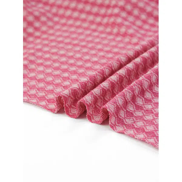 Recycled Jacquard Knit Fabric – Pinkini Diamond – view 7 | Truro Fabrics