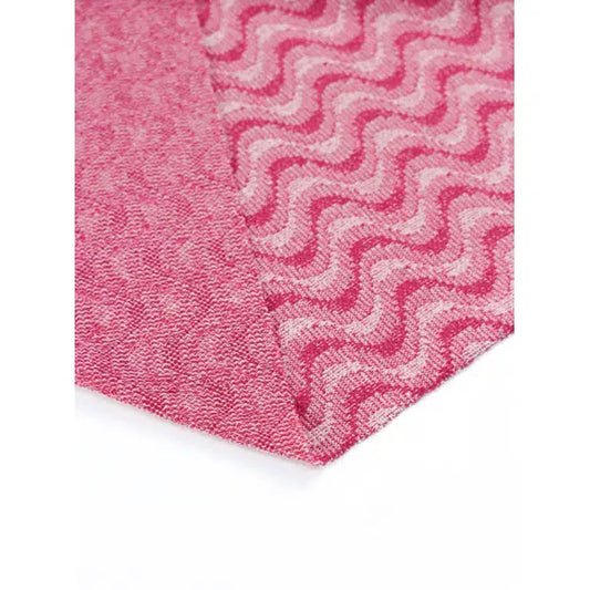 Recycled Jacquard Knit Fabric – Pinkini Wave – view 2 | Truro Fabrics