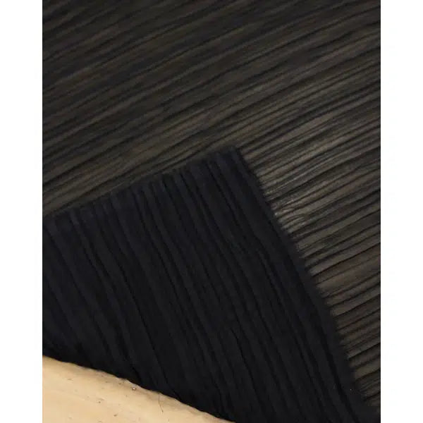 REMNANT Black Plisse Chiffon - 170cm x 140cm – view 3 | Truro Fabrics