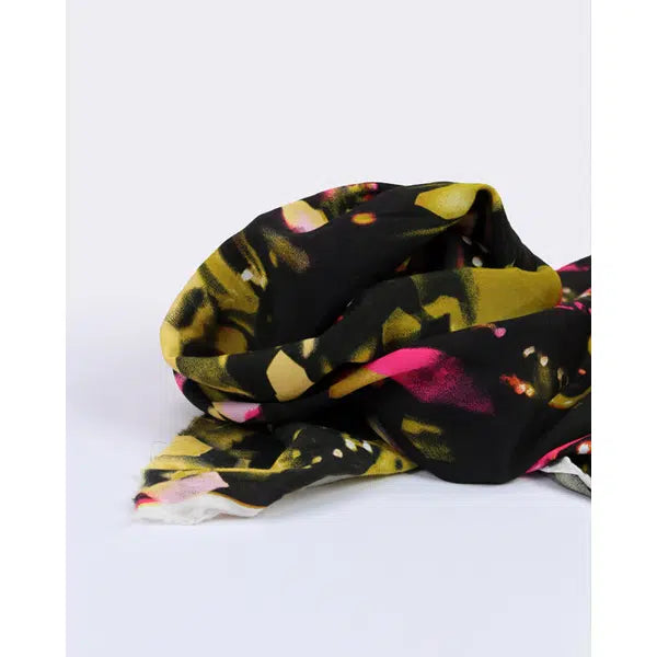 REMNANT Bokeh Splash Viscose Challis Fabric - 280cm x 150cm – view 4 | Truro Fabrics