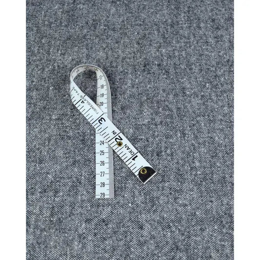 REMNANT Wool & Silk Blend Suiting Fabric - Salt & Pepper – view 2 | Truro Fabrics