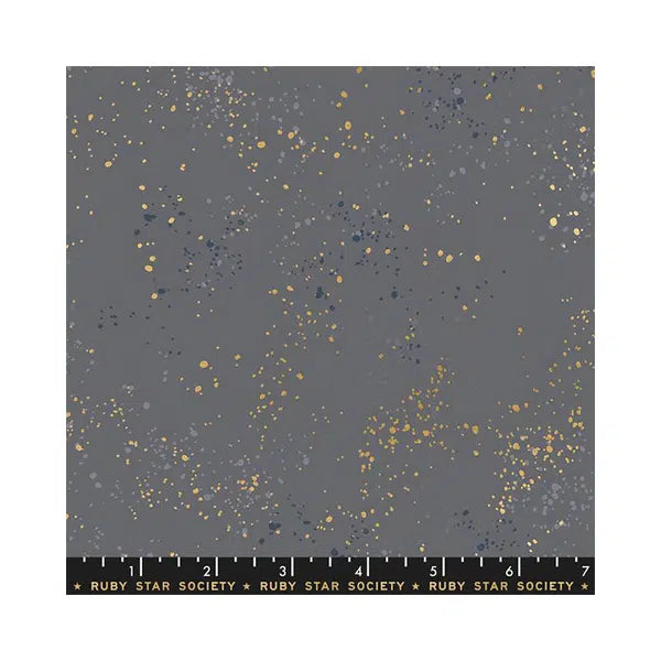 Ruby Star Society Cotton Fabric - Speckled - Metallic Cloud β view 2 | Truro Fabrics