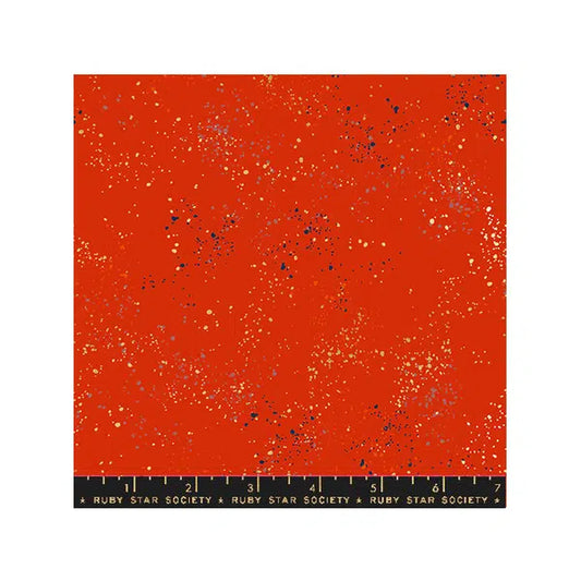 Ruby Star Society Cotton Fabric - Speckled - Metallic Poinsettia – view 2 | Truro Fabrics