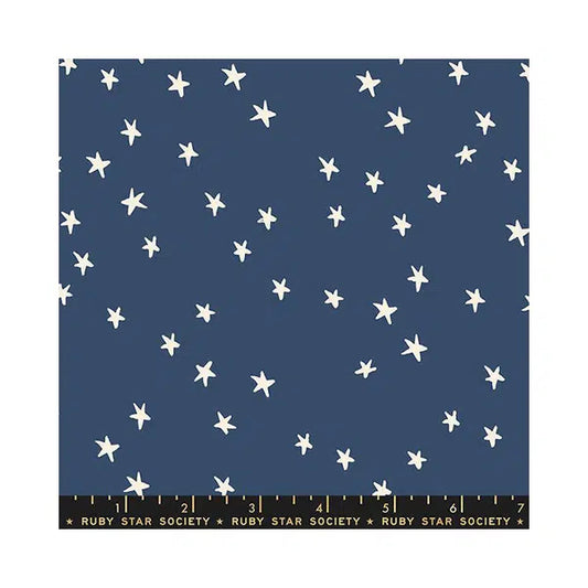 Ruby Star Society Cotton Fabric - Starry - Bluebell – view 2 | Truro Fabrics