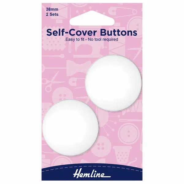 Self-Cover Buttons - Nylon - 38mm | Truro Fabrics