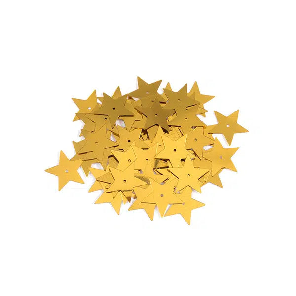 Sequins - 20mm Star - Gold | Truro Fabrics