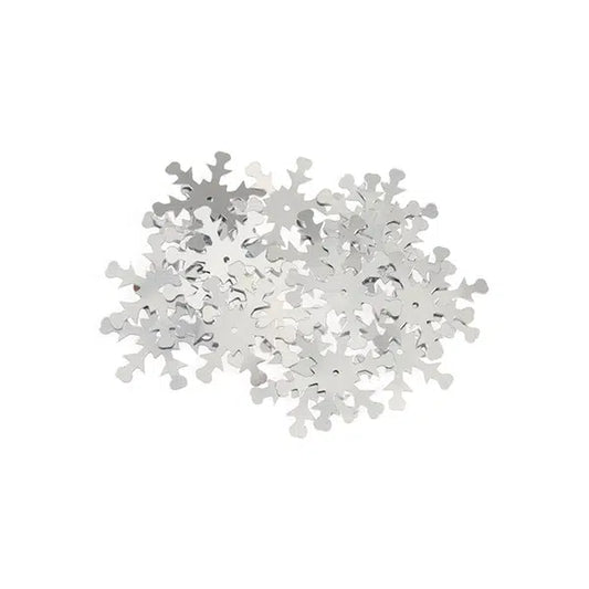 Sequins - 24mm Snowflake - Assorted Colours – view 2 | Truro Fabrics