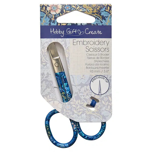 Sewing Gift - Blue Floral Embroidery Scissors – view 2 | Truro Fabrics