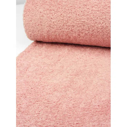 Sherpa Fleece Fabric - Rose Pink – view 2 | Truro Fabrics
