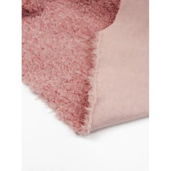 Sherpa Fleece Fabric - Rose Pink – view 4 | Truro Fabrics