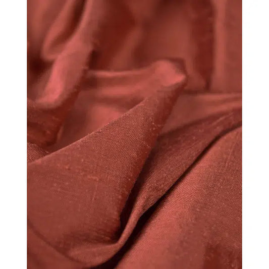 Silk Dupion Fabric - Rose – view 2 | Truro Fabrics