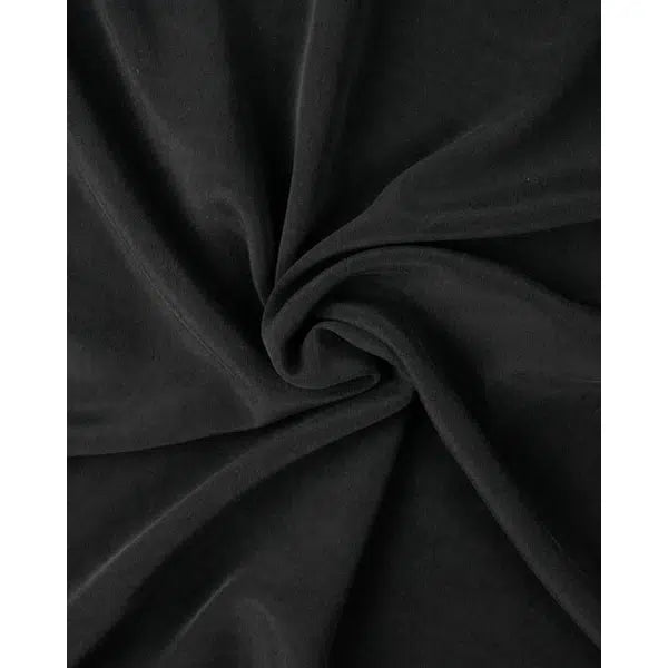 Silk Peau de Soie Fabric - Dark Navy – view 3 | Truro Fabrics