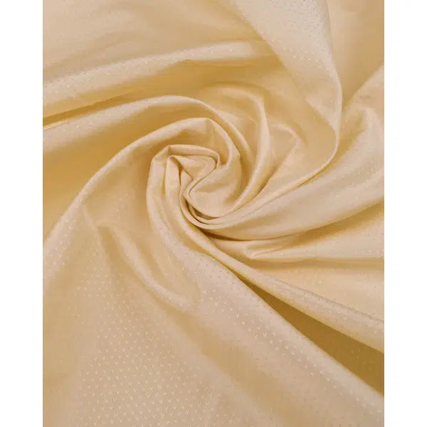 Silk Taffeta Fabric - Cream Birdsfoot – view 3 | Truro Fabrics