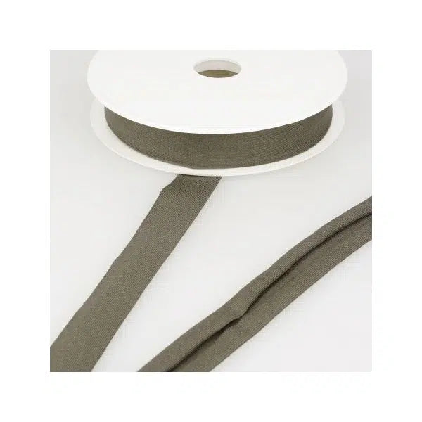 Stretch Jersey Bias - 20mm - Brown | Truro Fabrics