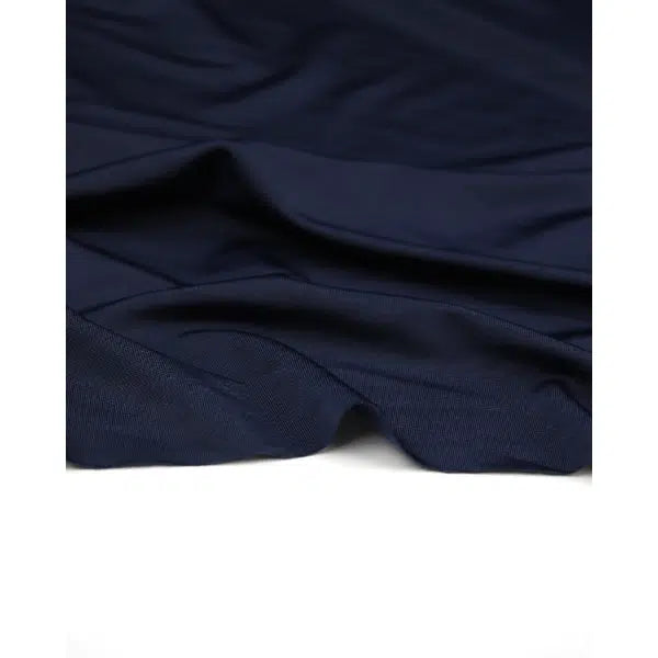 Stretch Tricot Lining Fabric - Navy – view 2 | Truro Fabrics