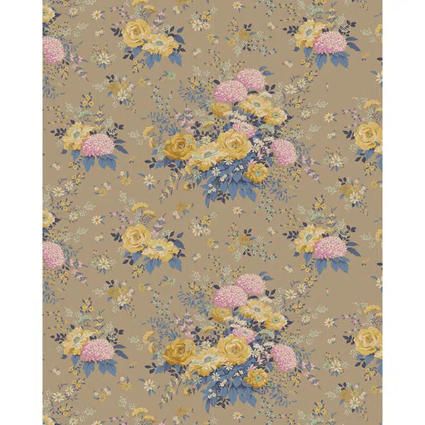 Tilda Patchwork Cotton Fabric - Chic Escape - Wild Garden Sand – view 3 | Truro Fabrics