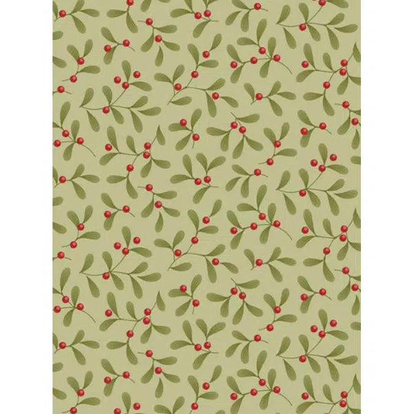 Tilda Patchwork Fabric - Merry Little Christmas - Mistletoe Pistachio | Truro Fabrics