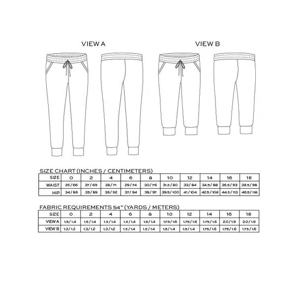 True Bias - Paper Sewing Pattern - Hudson Pants