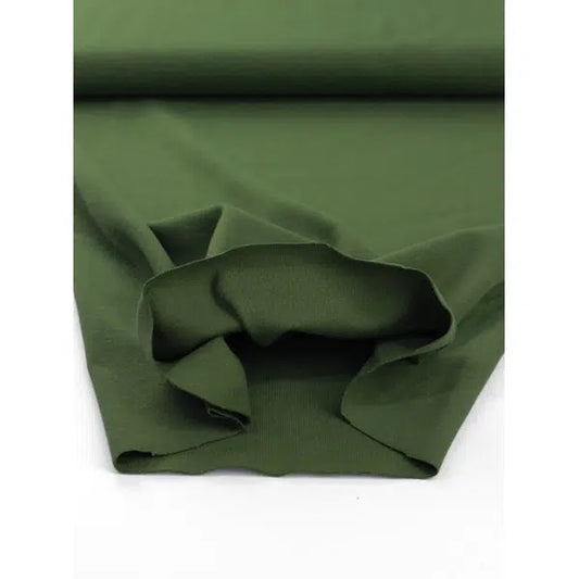 Tubular Cotton Jersey Cuffing - Olive – view 2 | Truro Fabrics