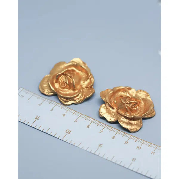 Vintage Button – Golden Rose