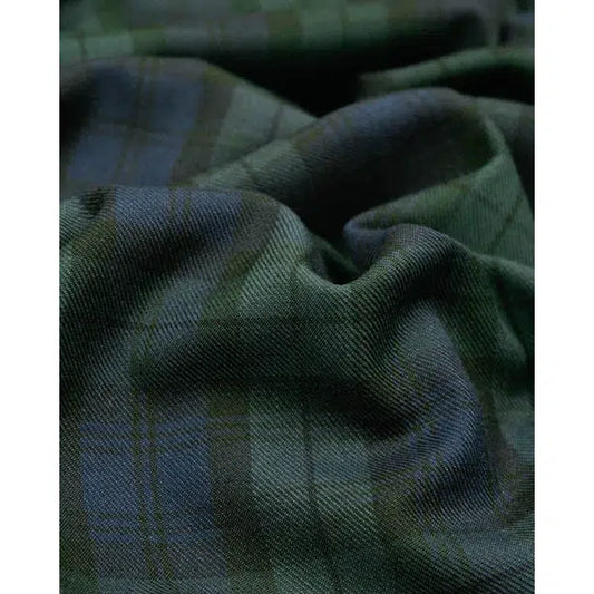 Viscose Blend Fabric - Blackwatch Tartan