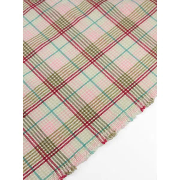 Viscose Blend Seersucker Fabric - Picnic Plaid
