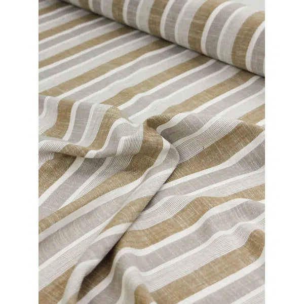 Viscose Linen Fabric - Sun Bay Stripe – view 6 | Truro Fabrics