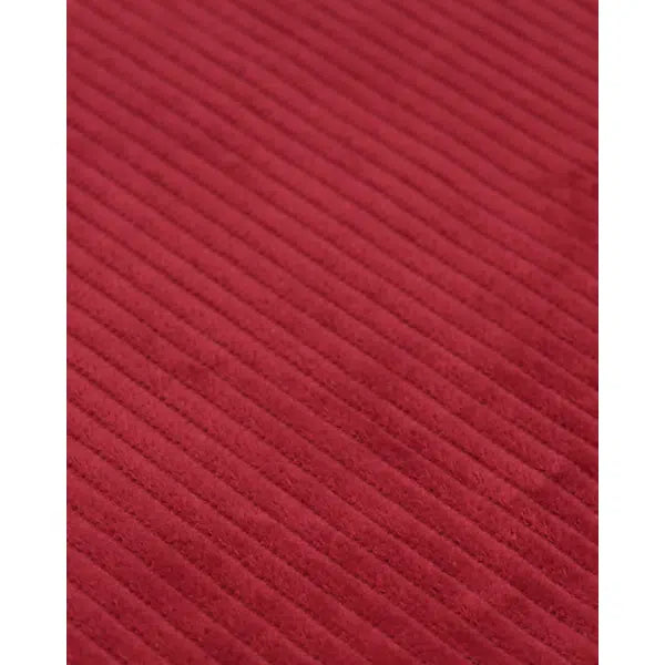 Washed Jumbo Corduroy Fabric - Carmine