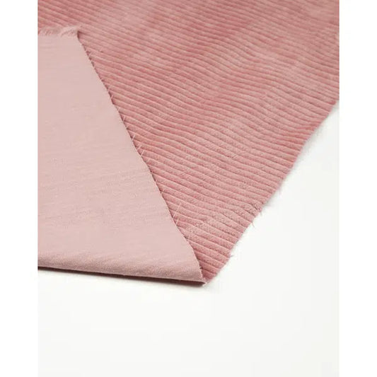 Washed Jumbo Corduroy Fabric - Rose Pink